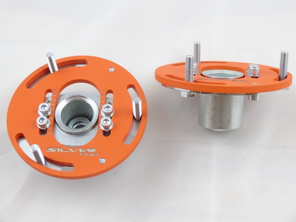thumbnail image 2 of Pair Front Camber Plates For BMW E36 3 Series (1992-1999) - MaXpeedingrods - Red, +/-3° Adjustable 2 of 3